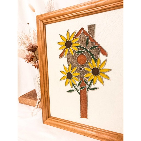 Vintage Sunflower Sand Art - Picture 2 of 5